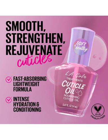Aceite Nutritivo para Cutículas L.A. Girl Lavanda 13.93 ml