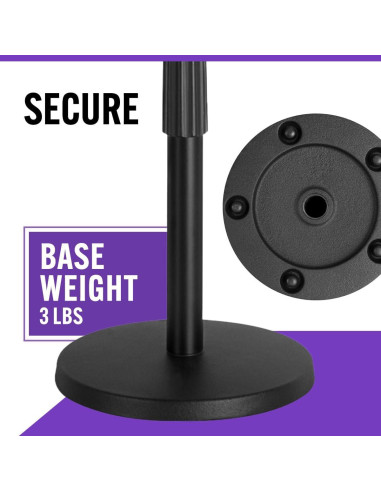 Soporte de Micrófono de Escritorio On-Stage DS8200 Ajustable