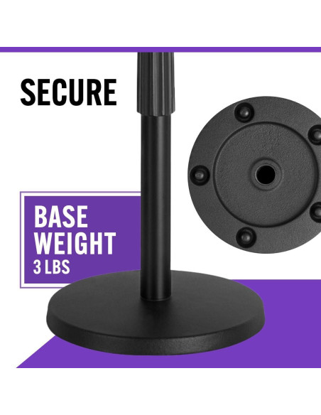 Soporte de Micrófono de Escritorio On-Stage DS8200 Ajustable