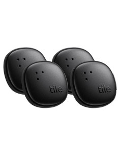 Adhesivos Tile Life360 - Rastreador Bluetooth 4 unidades Negro