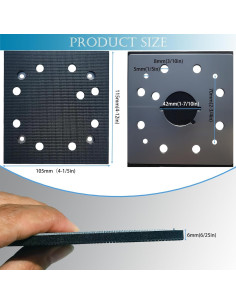 Pad de Lijadora Toromp 1/4 de Hoja para DeWalt 151284-00 2