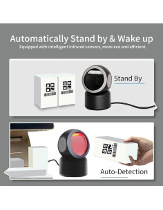 Escáner de Código de Barras Alacrity 2D/1D USB Negro 2