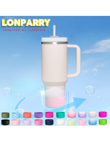 Paquete de 4 Botas de Silicona LONPARRY para Stanley Cup 30-40 oz