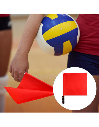 Banderas de Voleibol Juez de Línea Lyreh 36x32cm Rojas