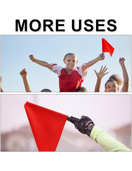 Banderas de Voleibol Juez de Línea Lyreh 36x32cm Rojas