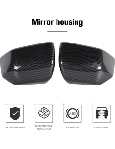 Cubierta de Espejo Lateral JeCar para Ford F150 2015-2020 Fibra de Carbono 2