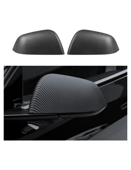 Protectores de Espejo Lateral ABS StarYtbl para Tesla Model Y 2021-2024