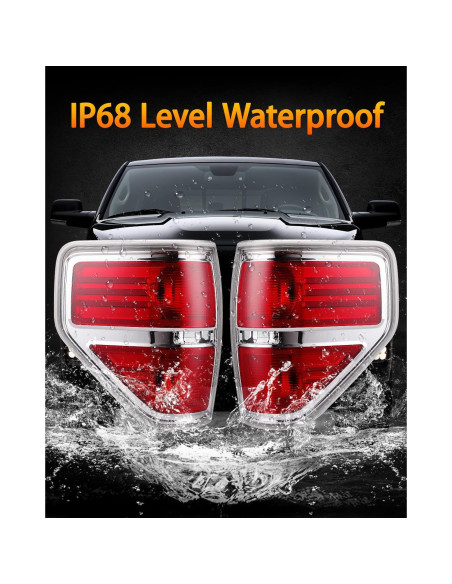 Luces Traseras de Freno OKLPF para Ford F150 2009-2014 Rojas