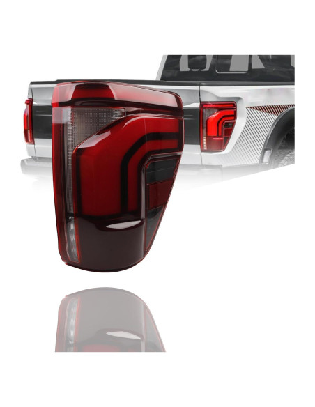 Luz Trasera LED Dasbecan Lado Pasajero Derecho Ford F150 2024-2025