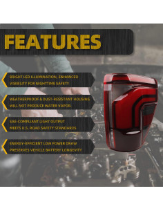 Luz Trasera LED Dasbecan Lado Pasajero Derecho Ford F150 2024-2025 2