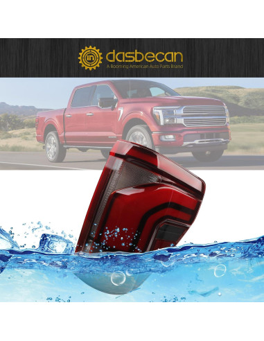 Luz Trasera LED Dasbecan Lado Pasajero Derecho Ford F150 2024-2025