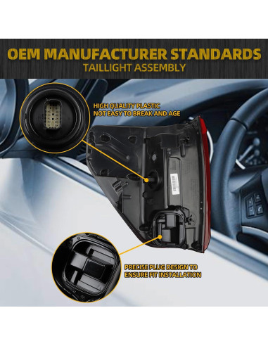 Luz Trasera LED Dasbecan Lado Pasajero Derecho Ford F150 2024-2025