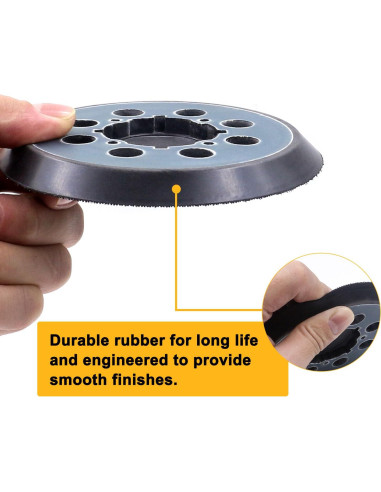4 Almohadillas de Lijado 12.7 cm DeWalt DWE64233 Compatible