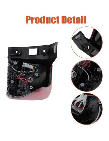 Luz Trasera Izquierda Exterior Labwork para Subaru Crosstrek 2018-2019 e Impreza 2017-2019