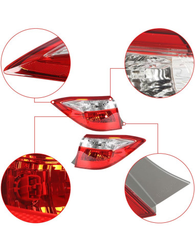 Luces Traseras Thomletha para Toyota Corolla 2014-2016