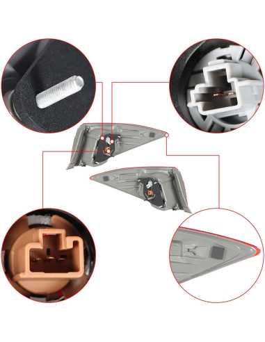 Luces Traseras Thomletha para Toyota Corolla 2014-2016