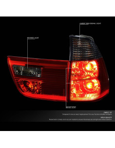 Luces Traseras LED DNA MOTORING TL-E53X500-SM-RD para BMW X5 00-06 2