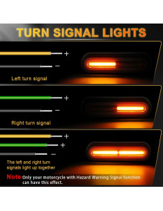Luz Trasera LED iFunyLED 12V-80V 3 en 1 para Motocicleta 2