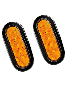 Luz de Remolque AICEL LED Amarilla 2PCS 19cm Impermeable