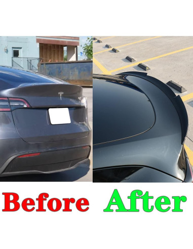 Alerón Trasero AOSK para Tesla Model Y 2020-2024 ABS Negro
