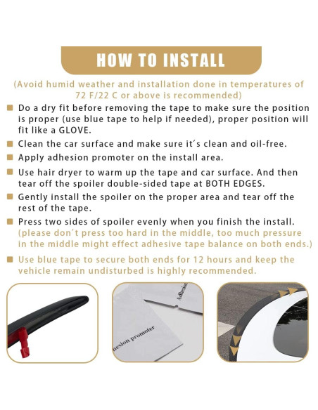 Alerón Trasero AOSK para Tesla Model Y 2020-2024 ABS Negro