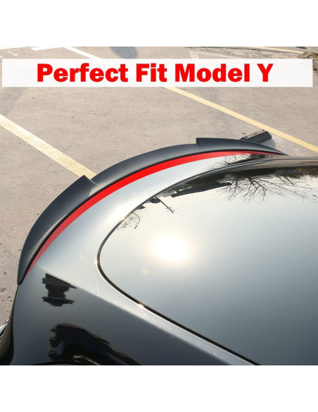 Alerón Trasero AOSK para Tesla Model Y 2020-2024 ABS Negro
