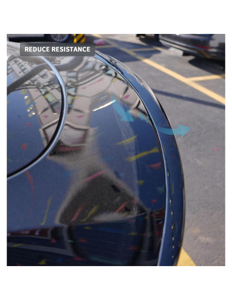 Alerón Trasero BDBO para Tesla Model Y 2020-2024 Negro Brillante