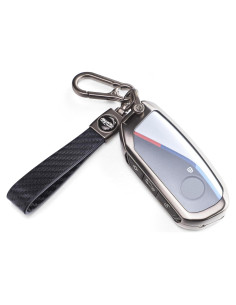 Cubierta de Llavero Godnee para BMW 2023 2024 7 Series Negro