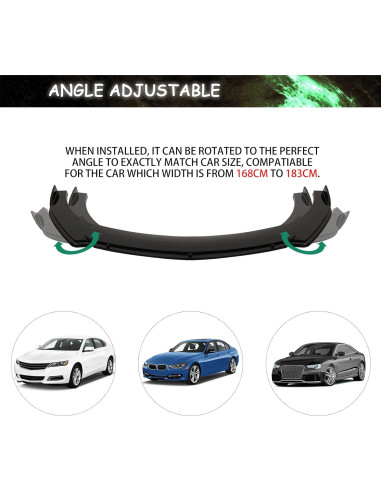 Difusor Protector de Spoiler Frontal DREAMIZER Universal Negro