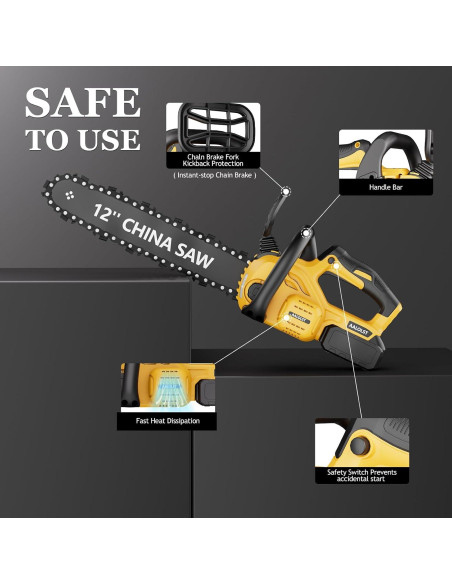 Sierra de Cadena AALOLST 12" Inalámbrica 20V con Lubricación