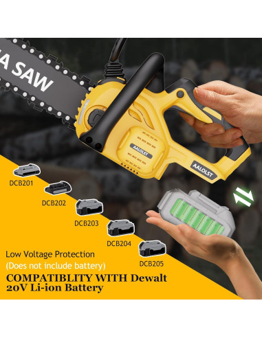 Sierra de Cadena AALOLST 12" Inalámbrica 20V con Lubricación