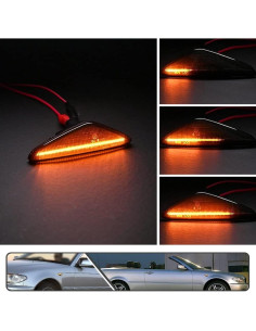 2 Pcs Luz de Marcador Lateral LED Ámbar BMW E46 2004-2006 2