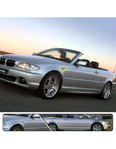 2 Pcs Luz de Marcador Lateral LED Ámbar BMW E46 2004-2006