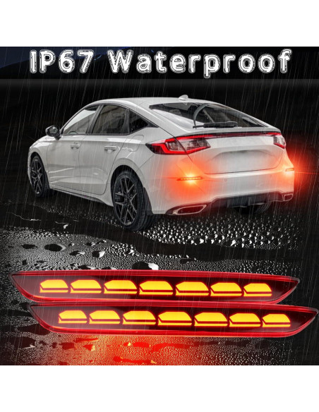 Lámparas de Niebla LED Ahumadas para Honda Civic 2022-2024