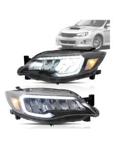 Faros LED VLAND para Subaru WRX Impreza 2008-2014 Ámbar