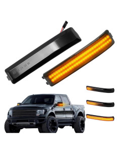 Luces de señal de giro LED HAHLOMEI para Ford F150 2009-2014