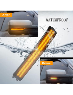 Luces de señal de giro LED HAHLOMEI para Ford F150 2009-2014 2