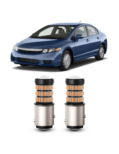Bombillas LED Amarillo Ámbar 1157 MEALAM para Honda Civic