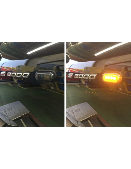 Kit Completo de Luz de Marcador Lateral LED Ahumado iJDMTOY para Honda S2000 2000-2009