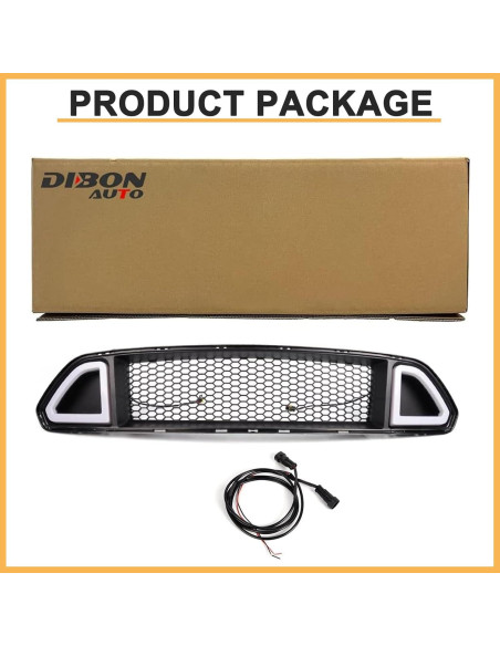 Parrilla Superior Del Parachoques Delantero DIBON AUTO 2015-2017 Ford Mustang