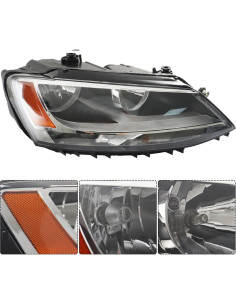 Faros Halógenos Labwork para Jetta 2011-2018 Lado Derecho 2