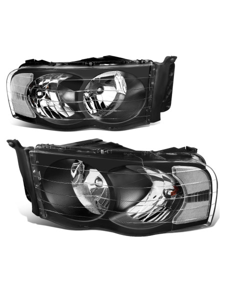 Faros de Esquina Claros DNA Motoring HL-OH-DR02 para Dodge Ram
