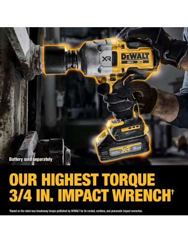 Llave de Impacto Inalámbrica DEWALT 20V 3/4" DCF964B