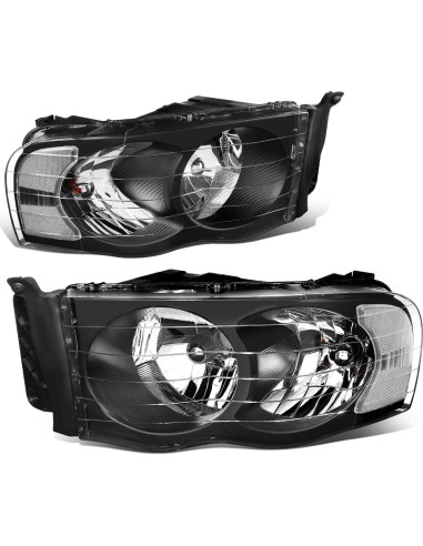 Faros de Esquina Claros DNA Motoring HL-OH-DR02 para Dodge Ram