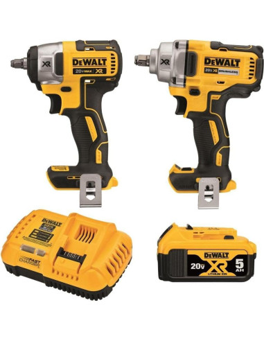 DEWALT Kit de Llaves de Impacto 20V MAX 2 Herramientas