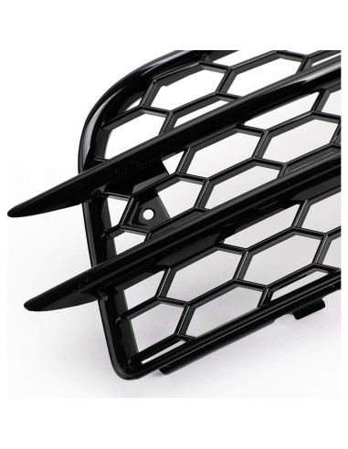 Rejilla de Parachoques Topteng para Luz de Niebla Audi A4/S4 2008-2012 Cromo