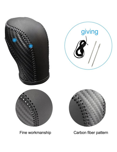 Cubierta de palanca de cambios de cuero JIECHEN para VW 2011-2019