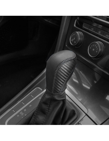 Cubierta de palanca de cambios de cuero JIECHEN para VW 2011-2019