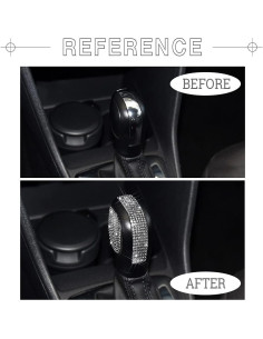 Cubiertas de Pomo de Cambio 1797 para VW Jetta Passat Tiguan Plata - 3 Piezas 2