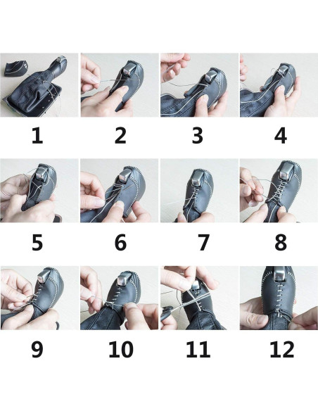 Cubierta de palanca de cambios de cuero JIECHEN para VW 2011-2019